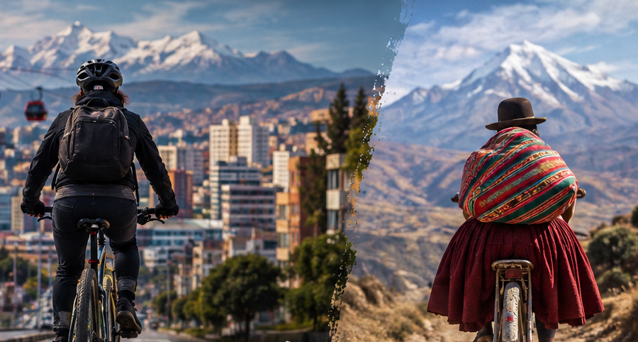 Producciones sobre bicicleta en Bolivia